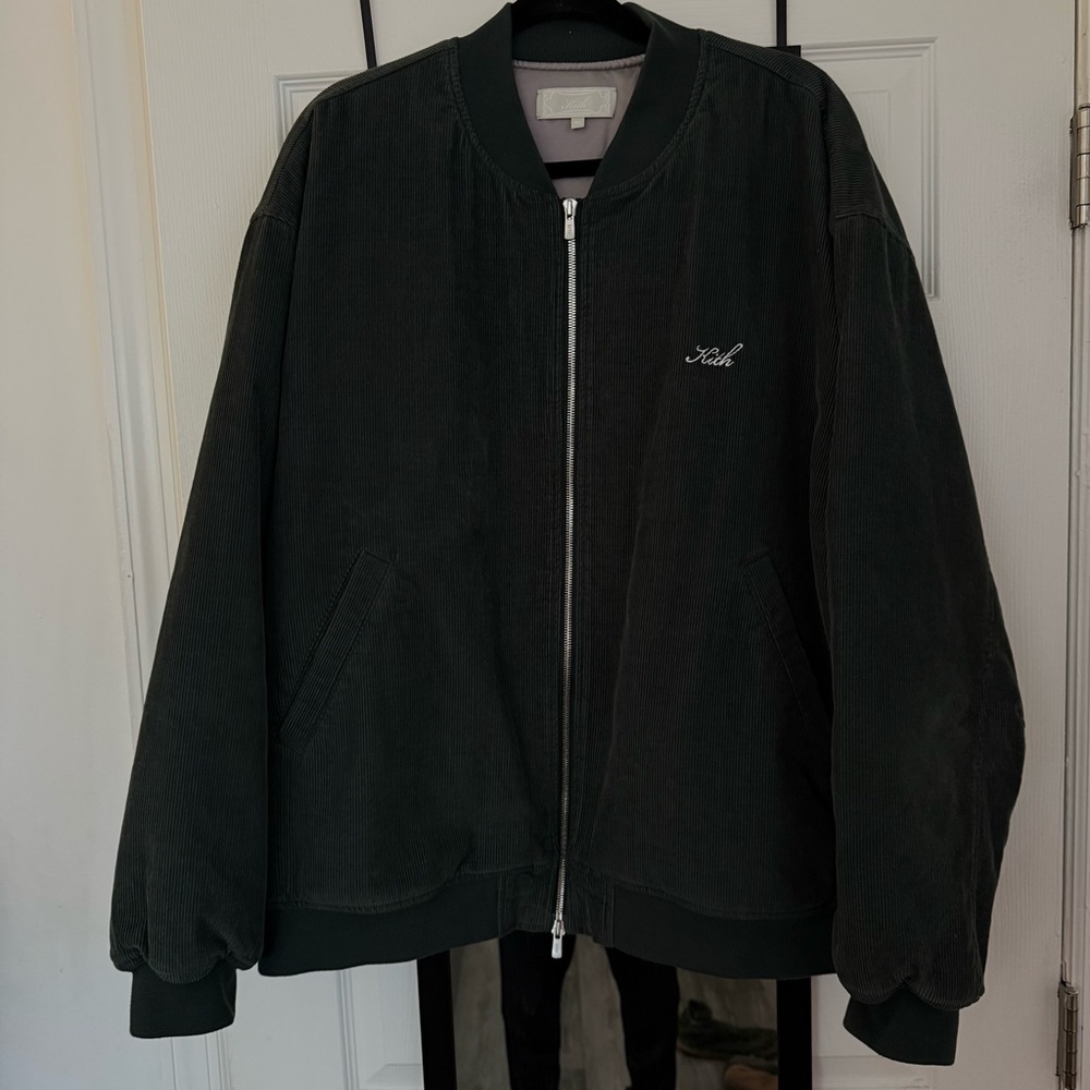 Kith Stadium Bomber Jacket with Ribbed Collar and Relaxed Fit